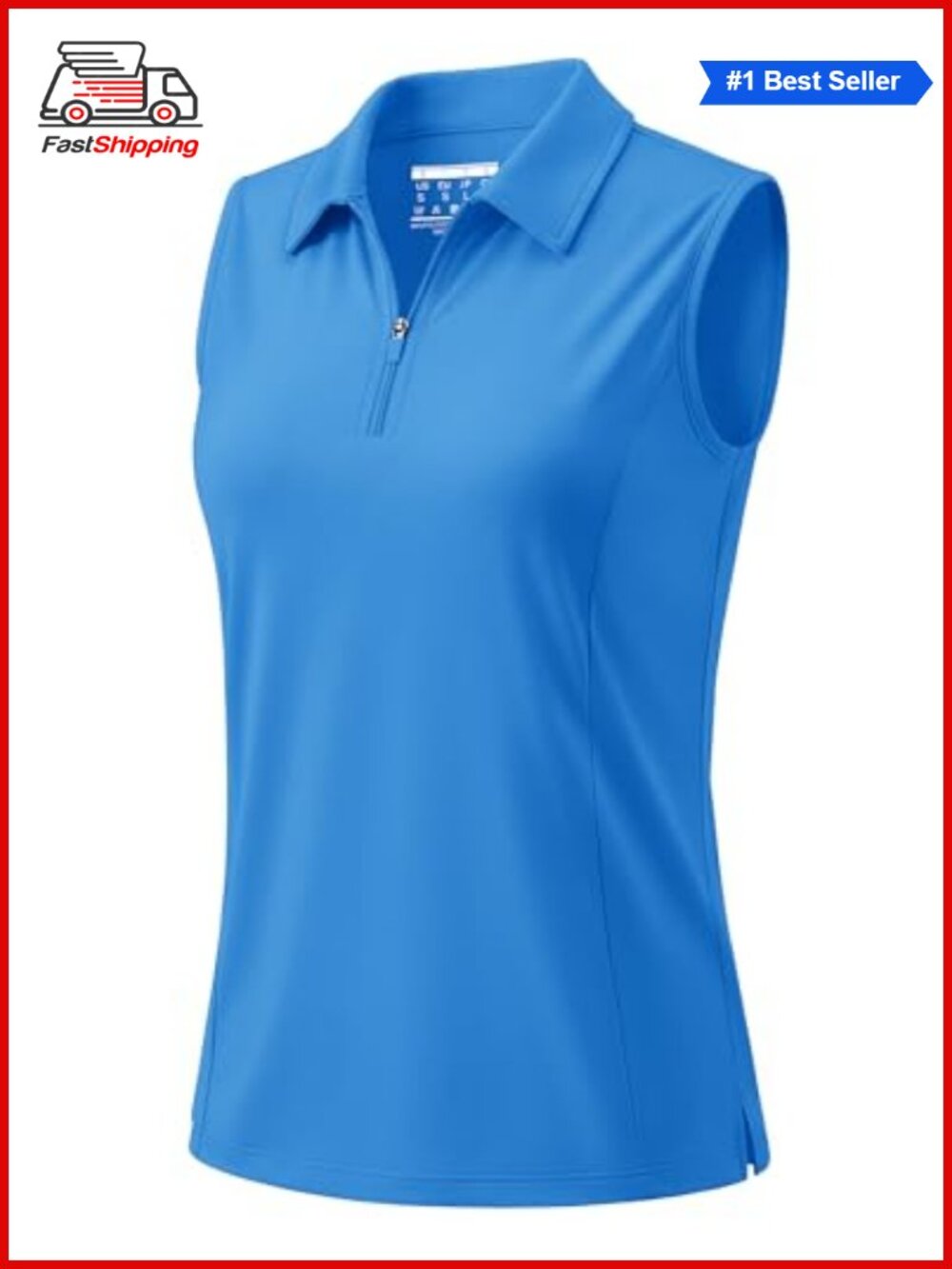 ✨ MAGCOMSEN Womens Sleeveless Polo Golf Shirt Quarter Zip Tennis Tank Top